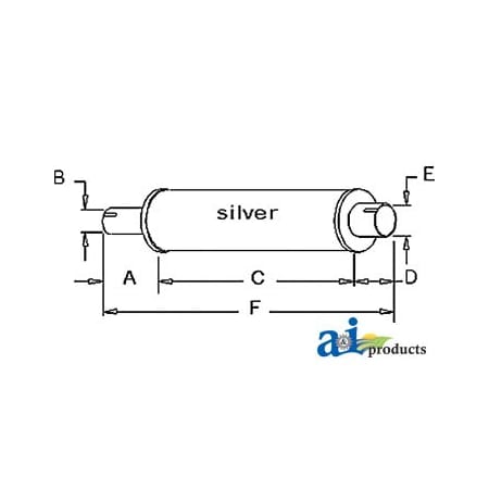 A & I Products Muffler 19.5" x5" x5" A-B452A
